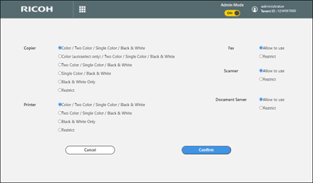 Application screen illustration