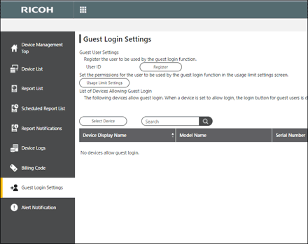 Application screen illustration