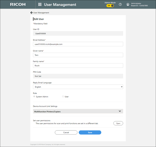 Application screen illustration
